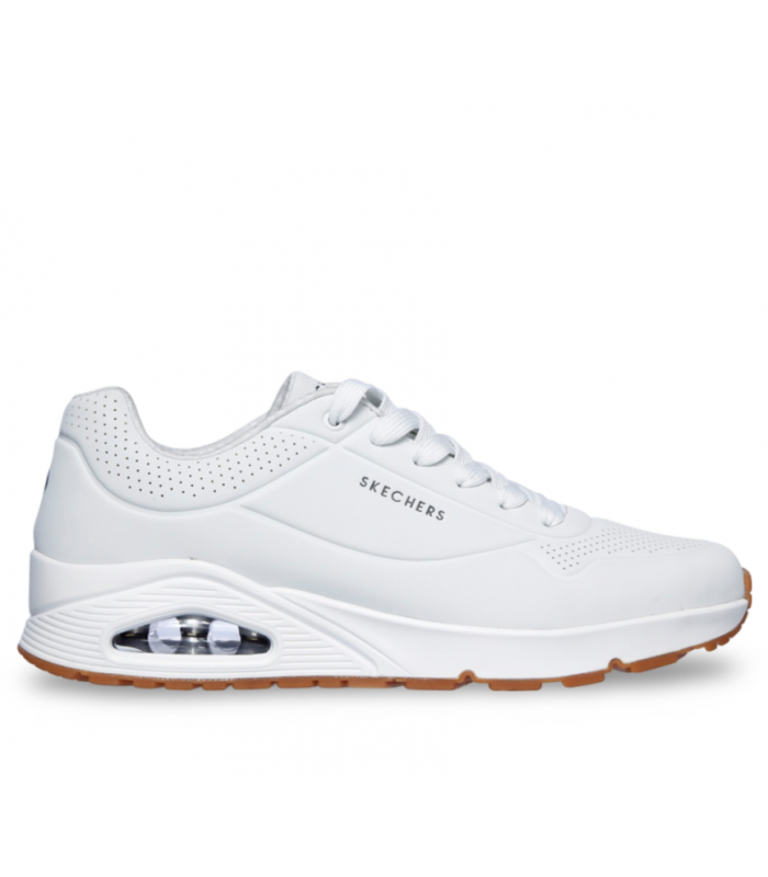 Deportivo de color blanco con cámara de aire para hombre UNO SKECHERS