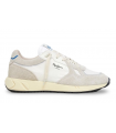 Deportivo de color blanco y beige para mujer Marlon Divided PEPE JEANS