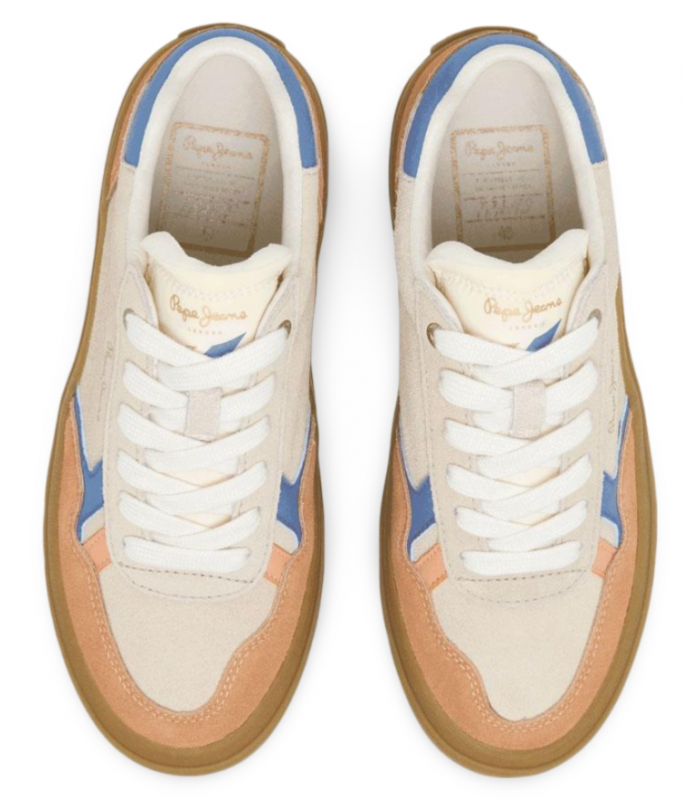Deportivo de color beige y camel para mujer Travis City PEPE JEANS