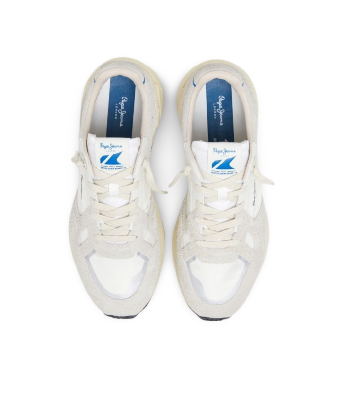 Deportivo de color blanco y beige para mujer Marlon Divided PEPE JEANS