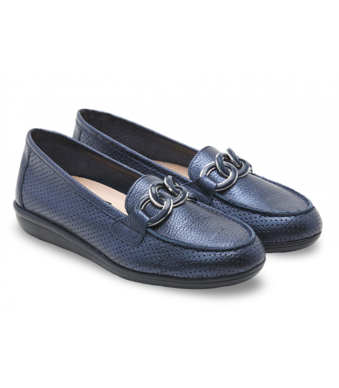 Mocasín azul marino 24 Horas 26456