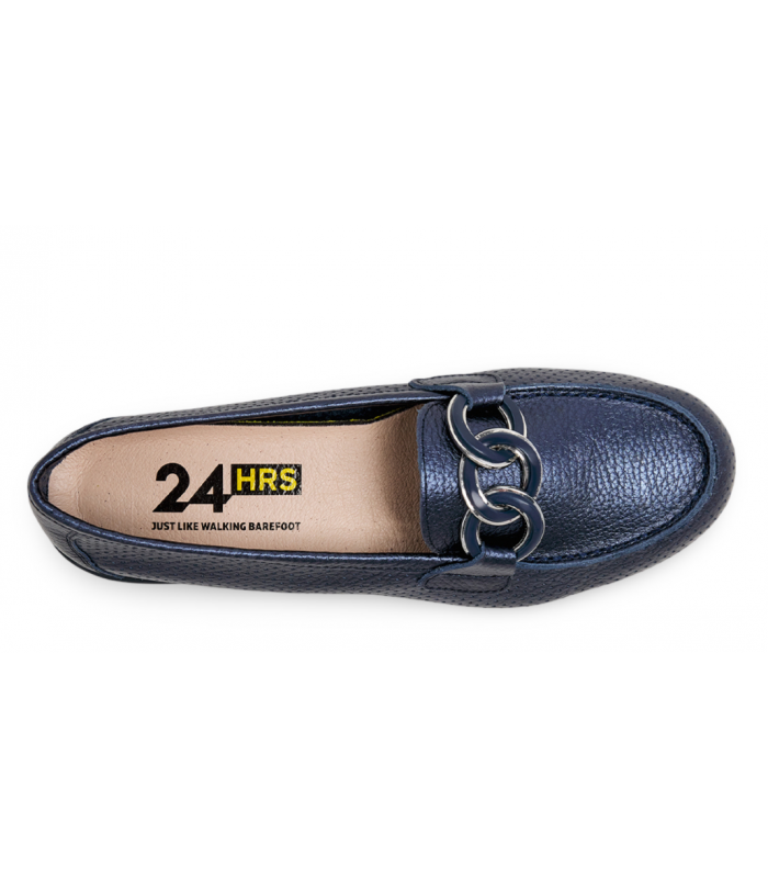 Mocasín azul marino 24 Horas 26456