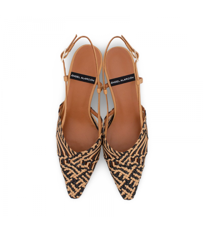 Zapato de vestir para mujer en cuero y negro Angel Alarcón 25063