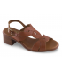 Sandalia cuero para señora Kaola Vichy Cuero 2731