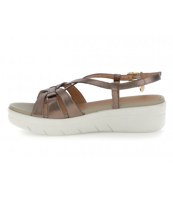 Sandalia bronce con cuña para señora Stonefly 222538 Aqua 3