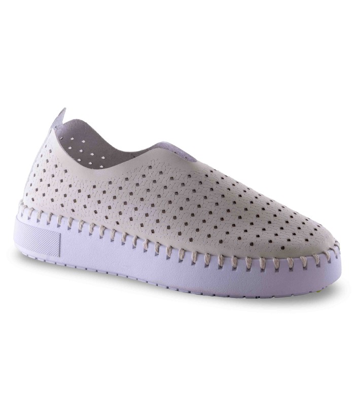 Deportivo blanco con corte calado para señora WALK & FLY AD9938
