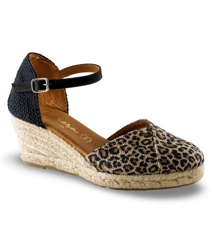 Alpargata leopardo para señora Cv Cabrera 87-5