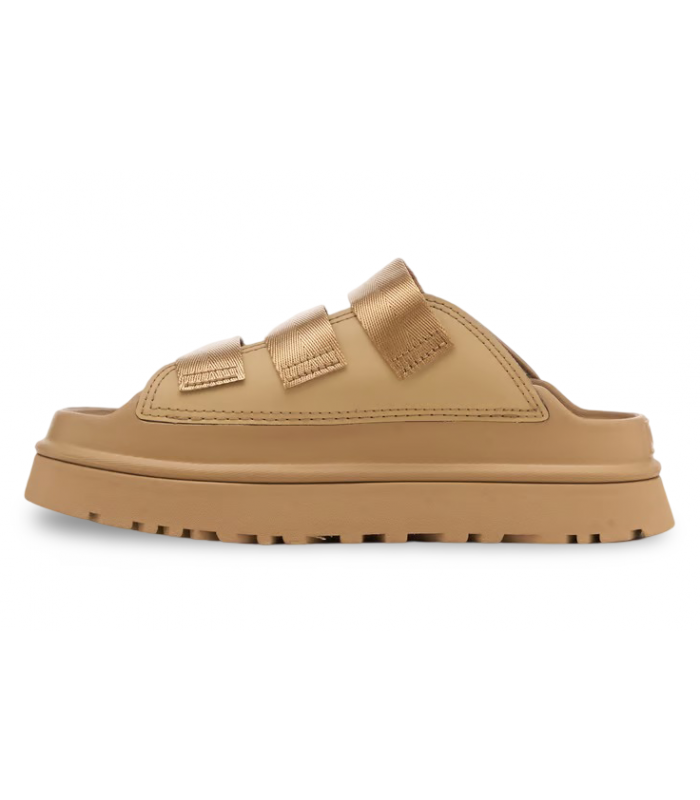 Sandalia con plataforma color arena Ugg Australia 1167430 W GoldenGlow Slide