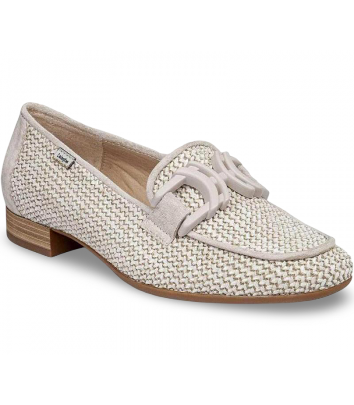 Mocasín de rafia para mujer en arena Callaghan 26908