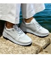Deportivo blanco plata Wonders E6761