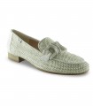 Mocasín de rafia para mujer en arena Callaghan 26908