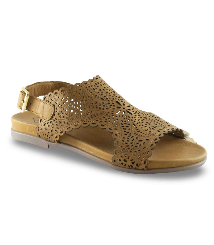 Sandalia cuero calado con hebilla Top3 SR25459