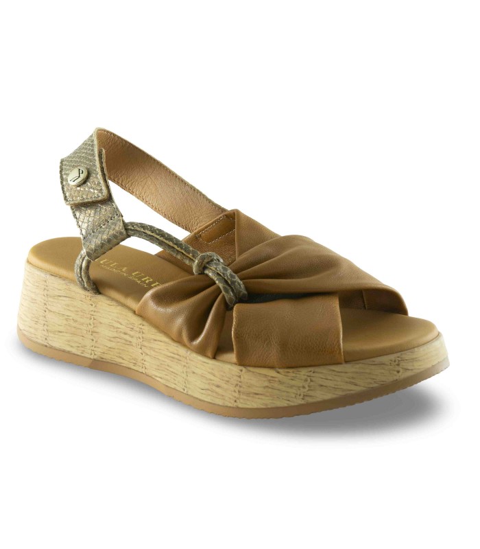 Sandalia bronce camel Paula Urban 33416