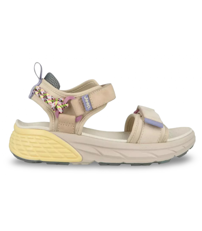 Sandalia de color beige para mujer con plataforma JEEP JL51580A GROOVE SANDAL