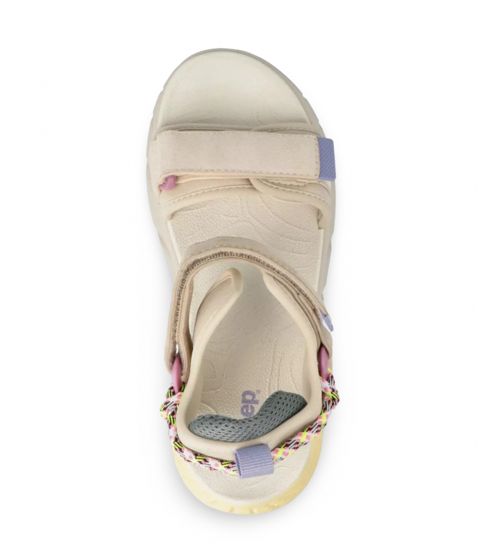 Sandalia de color beige para mujer con plataforma JEEP JL51580A GROOVE SANDAL