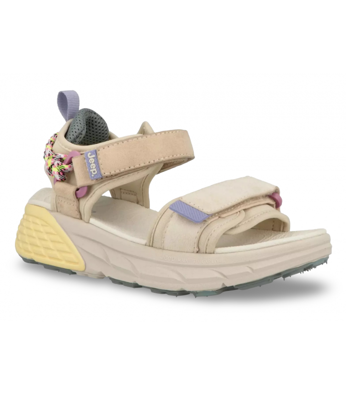 Sandalia de color beige para mujer con plataforma JEEP JL51580A GROOVE SANDAL