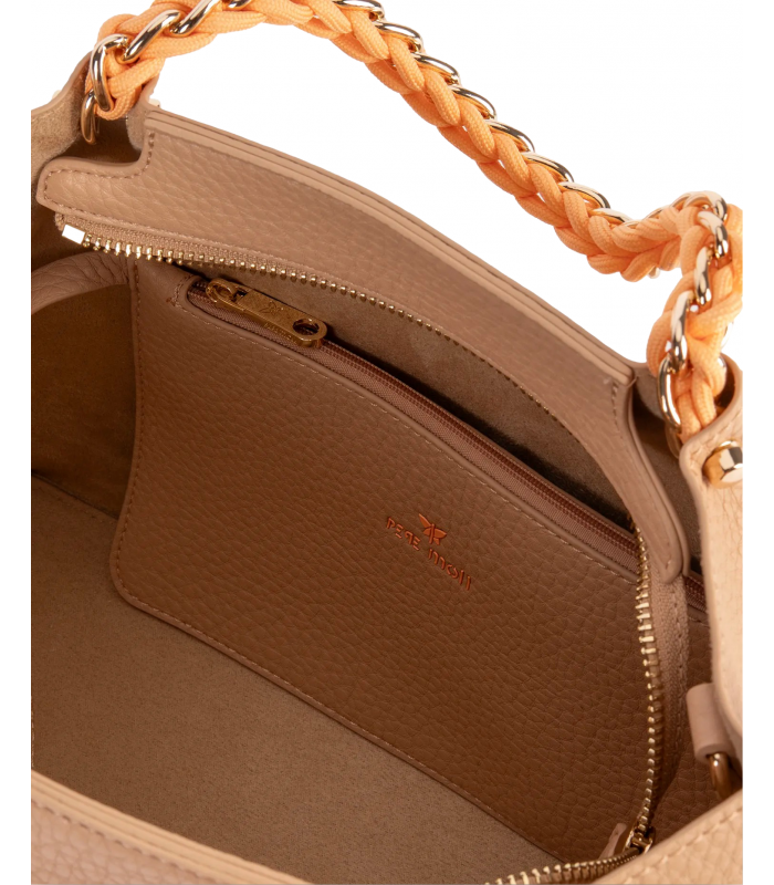Bolso en color arena con asas Pepe Moll 251431