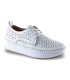 Zapato plataforma blanco troquelado Erase 040105