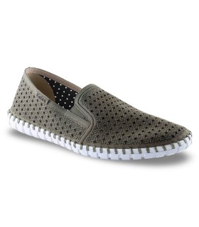 Zapato sin cordones caqui troquelado Kaiss DENVER