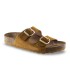 Sandalia de serraje con hebillas Via Verda 95 BASIC