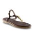 Sandalia marrón con tachas Myconian 221584