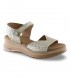 Sandalia platino velcro Paula Urban 24726