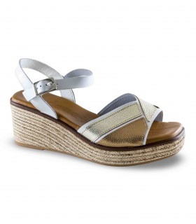 Sandalia cuña beige Jordana 4511