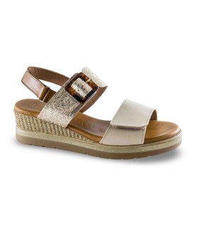 Sandalia cuero combinado Jordana 4562