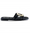 Sandalia plana negra Oh My Sandals 5565