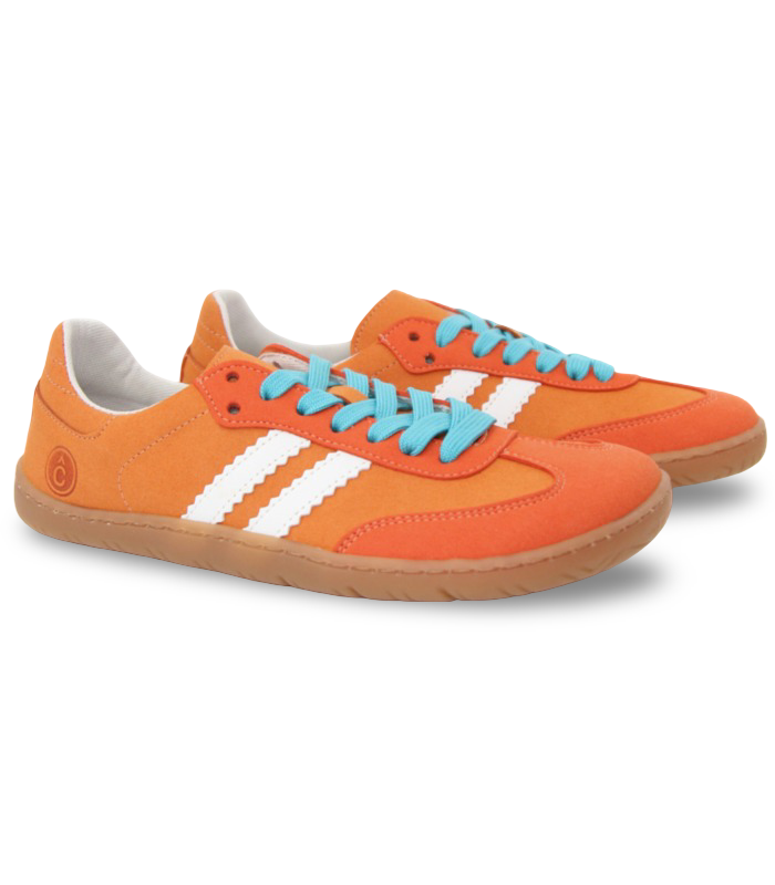 Zapatilla barefoot femenina color papaya COQUEFLEX