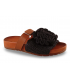 Sandalia negra rafia para señora Shaddy 100251553