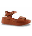 Sandalia plataforma cuero para señora Shaddy 138251578