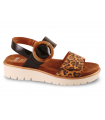 Sandalia confort negro con hebilla Ara 1233505