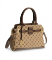 Mac Alyster NS-665-02 chocolate. Bolso estructurado con hebilla. Elegante para oficina o ciudad