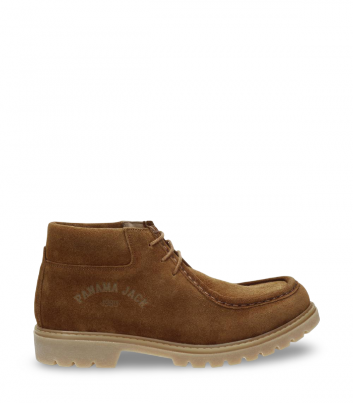 Panama Jack Beker C1 Cuero/Bark. Zapato casual de piel cuero con suela robusta y plantilla cómoda