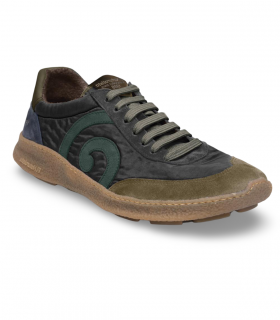 El Naturalista N5435A Barefoot Black/Oroel. Deportiva barefoot negra con puntera ancha y suela flexible