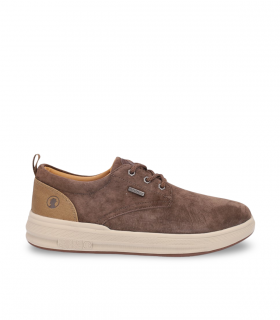 Coronel Tapioca T791 taupe. Zapato tipo casco en ante impermeable, informal y muy cómodo