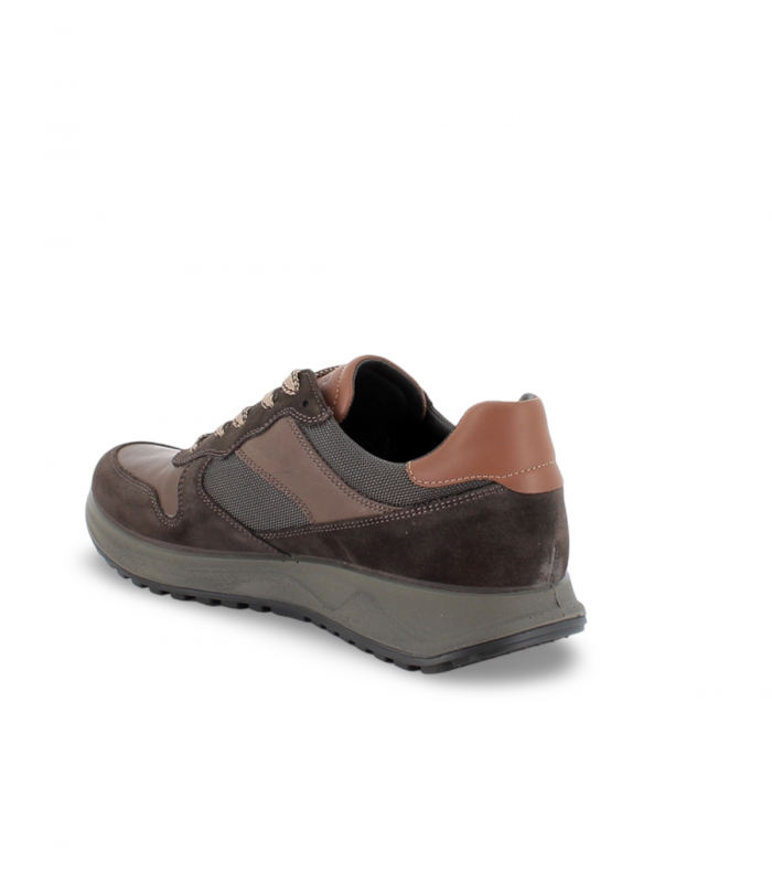 IGI&CO 8638611. Sneaker marrón en serraje con Gore-Tex y suela deportiva cómoda