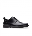 Clarks ALDWIN LACE GTX. Zapato negro impermeable con Gore-Tex y estilo funcional