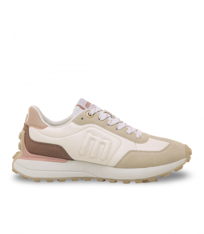 Deportivo blanco Mustang C58641 MURRY mujer – detalles en rosa