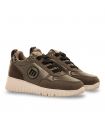 Mustang 60886. Deportivo casual plomo tabaco, cordones elásticos