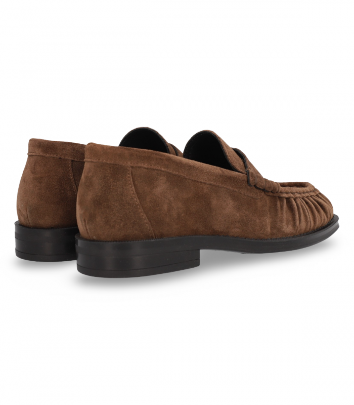 Mocasín marrón serraje con antifaz Alpe 5328 mujer