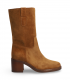 Bota alta cuero con tiradores Alpe 5530 mujer
