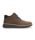 Botines marrones con cordones. Piel nobuck, Gore-Tex.