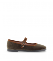 Merceditas terciopelo kaki con hebilla Victoria 1080123