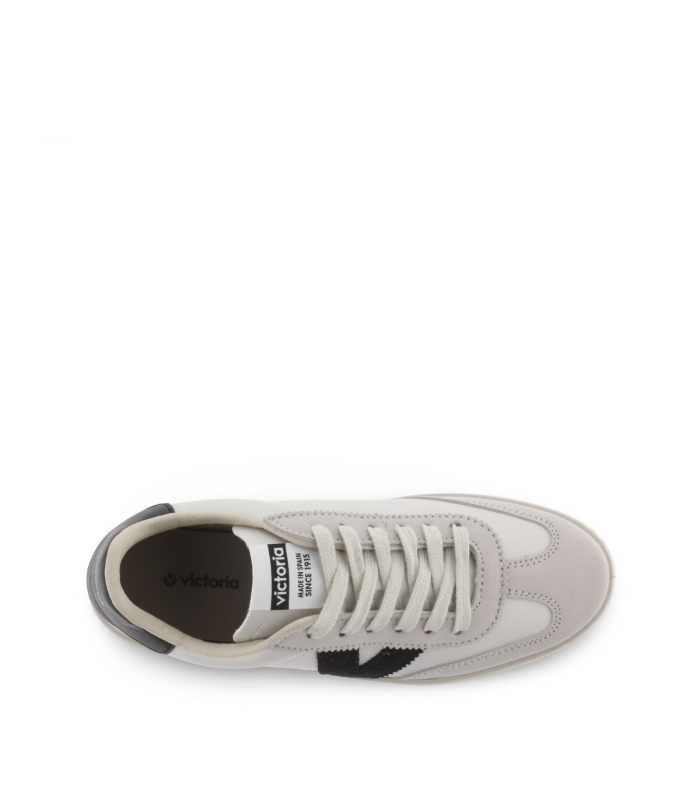 Zapatilla blanca con V negra Victoria 1126184