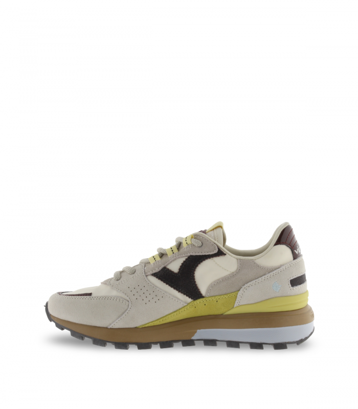 Zapatilla beig con suela amarilla Victoria 1156112 mujer