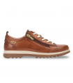 Zapatos cordón brandy de Pikolinos para mujer con cremallera lateral.