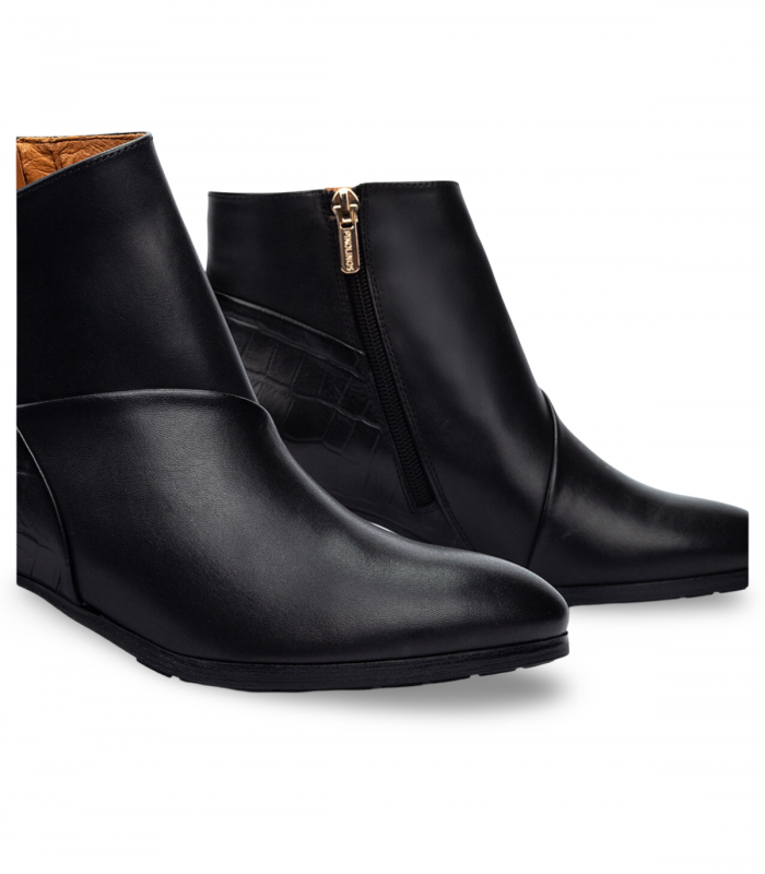 Botín tacón medio negro mujer Pikolinos W1Z-8575C1 Calafat