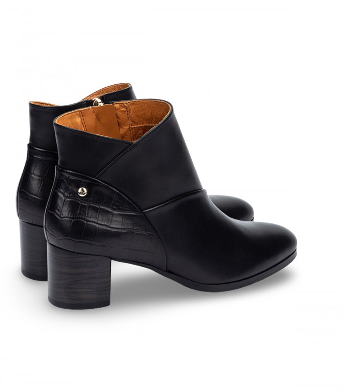 Botín tacón medio negro mujer Pikolinos W1Z-8575C1 Calafat